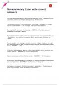 Nevada Notary Exam with correct answers&period;
