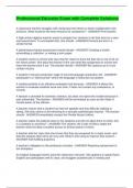 Professional Educator Exam with Complete Solutions