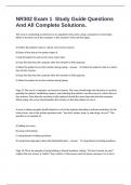 NR302 Exam 1  Study Guide Questions And All Complete Solutions&period;