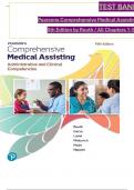 Test Bank For Pearson's Comprehensive Medical Assisting&comma; 5th Edition by Kristiana Sue M&period; Routh&comma; Diana Garza&comma; Jennifer Lam&eacute;&comma; Joseph J&period; Mistovich&comma; Jahangir Moini&comma; Jamie Nguyen Chapter 1-57