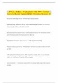 FNGLA Safety &vert; 70 Questions with 100&percnt; Correct Answers &vert; Latest Updated 2024 &vert; Download to score A&plus;