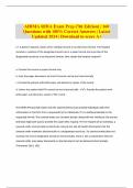 AHIMA RHIA Exam Prep &lpar;7th Edition&rpar; &vert; 160 Questions with 100&percnt; Correct Answers &vert; Latest Updated 2024 &vert; Download to score A&plus;
