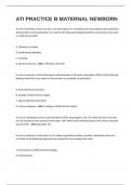 ATI PRACTICE B MATERNAL NEWBORN 2024&sol;2025