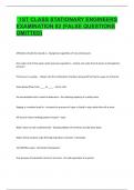 1st Class Stationary Engineers Examination &num;2 &lpar;False questions omitted&rpar;