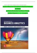 Solution manual for introduction to business analytics 1st edition by vernon richardson and marcia Watson 100&percnt; VERIFIED ANSWERS 2023&sol;2024