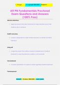 ATI PN Fundamentals Proctored  Exam Questions and Answers &lpar;100&percnt; Pass&rpar;