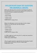 NFR CERTIFICATE EXAM TEST QUESTIONS  AND ANSWERS A&plus; GRADED&period;