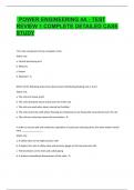 Power Engineering 4A - Test Review 1