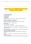 NUR 410 Exam 3 BURNS Questions And Answers 100&percnt; Verified&period;