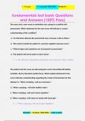 fundamentals test bank Questions  and Answers &lpar;100&percnt; Pass&rpar;