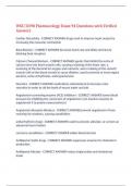 WGU D398 Pharmacology Exam 94 Questions with Verified Answers&comma;100&percnt; CORRECT