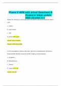 Pharm II HESI with actual Questions & Answers&sol; latest update 2025 &lpar;Graded A&plus;&rpar;