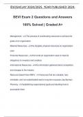 SEVI Exam 2 Questions and Answers 100&percnt; Solved &vert; Graded A&plus;