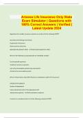 Package deal&colon;&colon;Arizona Life Insurance Exams Compilation