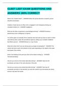 CLEET LEDT EXAM QUESTIONS AND ANSWERS 100&percnt; CORRECT