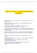  COM 101 Exam 1 Questions And Answers Graded A&plus;&period;