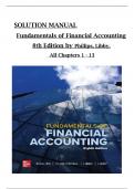 SOLUTION MANUAL Fundamentals of Financial Accounting 8th Edition by Phillips&comma; Libby All Chapters 1 to 13 complete Verified editon