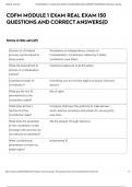 CDFM MODULE 1 EXAM REAL EXAM 250 QUESTIONS AND CORRECT ANSWERS