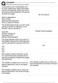 CCI ECHO EXAM 200&plus; QUESTIONS AND CORRECT ANSWERS REAL EXAM QUESTIONS AND CORRECT ANSWERS&lpar;VERIFIED ANSWERS&rpar;&vert;AGRADE