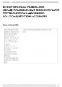RN EXIT HESI EXAM V5-&vert;2024-2025 UPDATE&sol;COMPREHENSIVE FREQUENTLY MOST TESTED QUESTIONS AND VERIFIED SOLUTIONS&sol;GET IT 100&percnt; ACCURATE&excl;&excl;