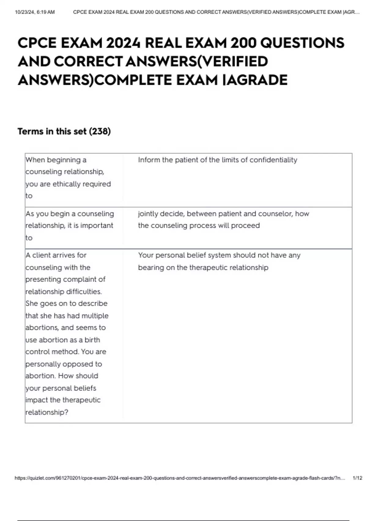 CPCE EXAM 2024 REAL EXAM 200 QUESTIONS AND CORRECT ANSWERS(VERIFIED ...