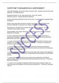 CAPSTONE FUNDAMENTALS ASSESSMENT Q&A 2024