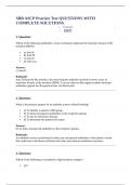 SBB ASCP Practice Test QUESTIONS WITH COMPLETE SOLUTIONS