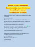 Oracle FCCS Certification   Exam Solved Questions With Revised  Correct Detailed Answers   >> BRAND NEW VERSION&excl;&excl; 