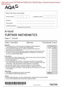 2024 AQA A-level FURTHER MATHEMATICS 7367&sol;3D Paper 3 Discrete Question Paper &plus; Mark Scheme