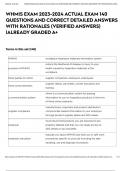 WHMIS EXAM 2023-2024 ACTUAL EXAM 140 QUESTIONS AND CORRECT DETAILED ANSWERS WITH RATIONALES &lpar;VERIFIED ANSWERS&rpar;