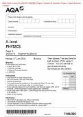 2024 AQA A-level PHYSICS 7408&sol;3BC Paper 3 Section B Question Paper &plus; Mark Scheme &plus; Insert