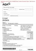 2024 AQA A-level PHYSICS 7408&sol;3BD Paper 3 Section B Question Paper &plus; Mark Scheme &plus; Insert