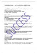NURS 505 EXAM 1 SUPERSESSION QUESTIONS