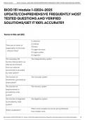 BIOD 151 Module 1-&vert;2024-2025 UPDATE&sol;COMPREHENSIVE FREQUENTLY MOST TESTED QUESTIONS AND VERIFIED SOLUTIONS&sol;GET IT 100&percnt; ACCURATE&excl;&excl;
