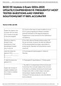 BIOD 151 Module 6 Exam &vert;2024-2025 UPDATE&sol;COMPREHENSIVE FREQUENTLY MOST TESTED QUESTIONS AND VERIFIED SOLUTIONS&sol;GET IT 100&percnt; ACCURATE&excl;&excl;