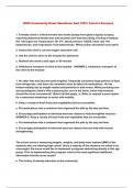 HESI Community Exam Questions And 100&percnt; Correct Answers