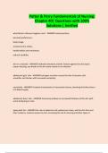 Potter & Perry Fundamentals of Nursing&colon; Chapter 40&vert; Questions with 100&percnt; Solutions &vert; Verified