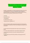 Potter & Perry Fundamentals of Nursing&colon; Immobility Exam&vert; Questions with 100&percnt; Solutions &vert; Verified