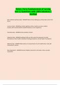 Potter&comma; Perry Fundamentals of nursing test 1&vert; Questions with 100&percnt; Solutions &vert; Verified