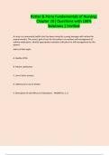 Potter & Perry Fundamentals of Nursing&colon; Chapter 20&vert; Questions with 100&percnt; Solutions &vert; Verified