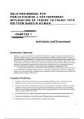 Solution Manual for Public Finance A Contemporary Application Of Theory To Policy 12th Edition David N Hyman