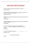 NUR 3290 & NUR 3310 EXAM 1