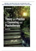 THEORY AND PRACTICE OF COUNSELING AND PSYCHOTHERAPY 11TH EDITION COREY&rsquo;S TEST BANK 