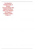Test Bank for Fundamentals of Human Neuropsychology 8th Edition By Bryan Kolb&comma; Ian Whishaw All Chapter &vert; Complete A&plus; Guide 