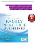 Family Practice Guidelines&comma; 5th Edition TEST BANK by Jill C&period; Cash&semi; Cheryl A&period; Glass&comma; Verified Chapters 1 - 23&comma; Complete Newest Version