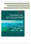 Solution Manual For Financial Accounting&comma; 8th Canadian Edition 2024&comma; by Libby&comma; Hodge&comma; Verified Chapters 1 - 13&comma; Complete Newest Version