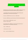 QBM Final Exam&vert; Questions Solved with Verified Correct Answers &vert; Latest Update 2024-2025