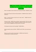 QBM Exam Guide&vert; Questions Solved with Verified Correct Answers &vert; Latest Update 2024-2025