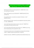 Qlik Sense Business Analyst &lpar;QSBA&rpar; exam Prep Test 2&vert; Questions With Answers