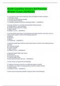 North Carolina Drivers Ed Practice Written Exam 2024&sol;2025